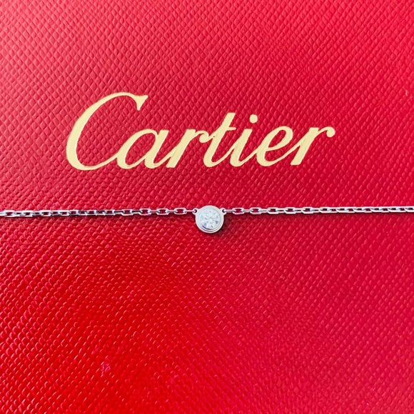 Cartier Jewelry - CARTIER D'AMOUR PENDANT, DIAMOND, SMALL MODEL white gold, necklace, authentic